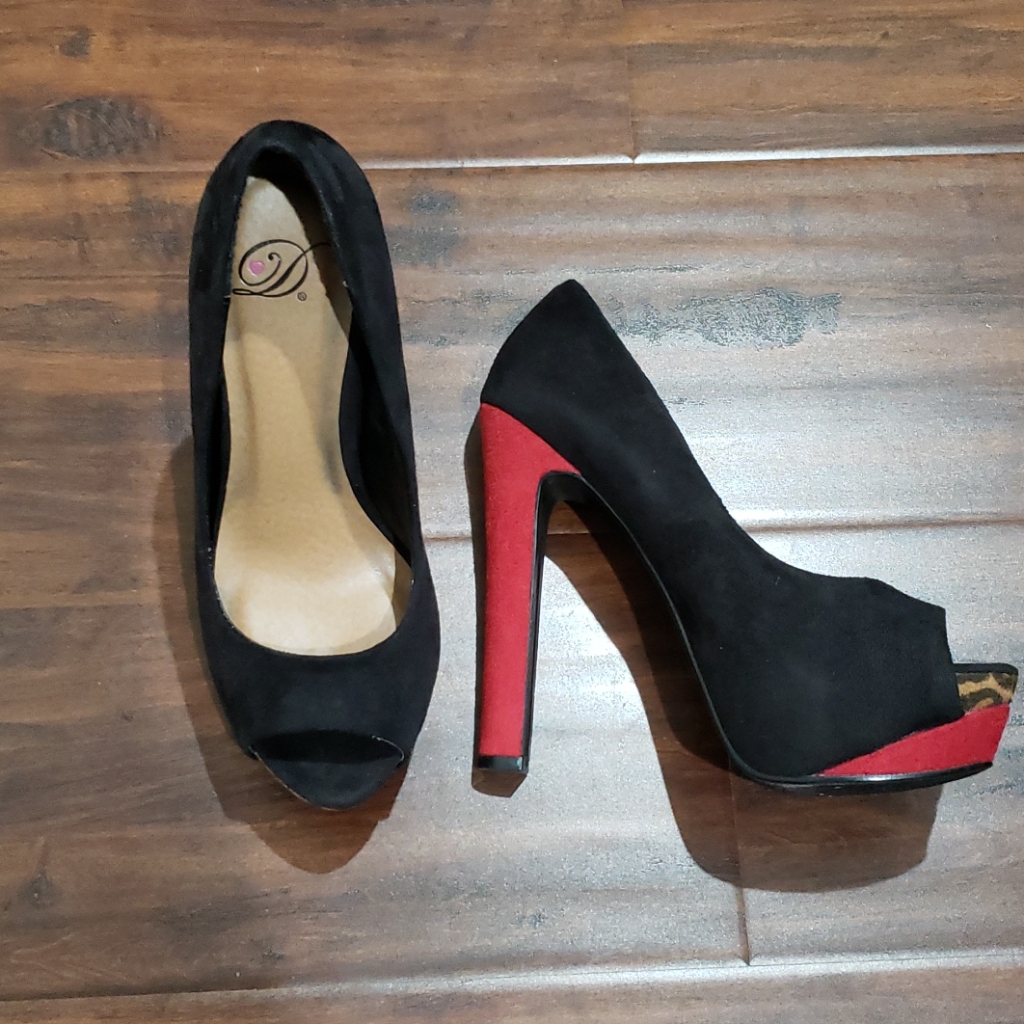 Microfiber Heels